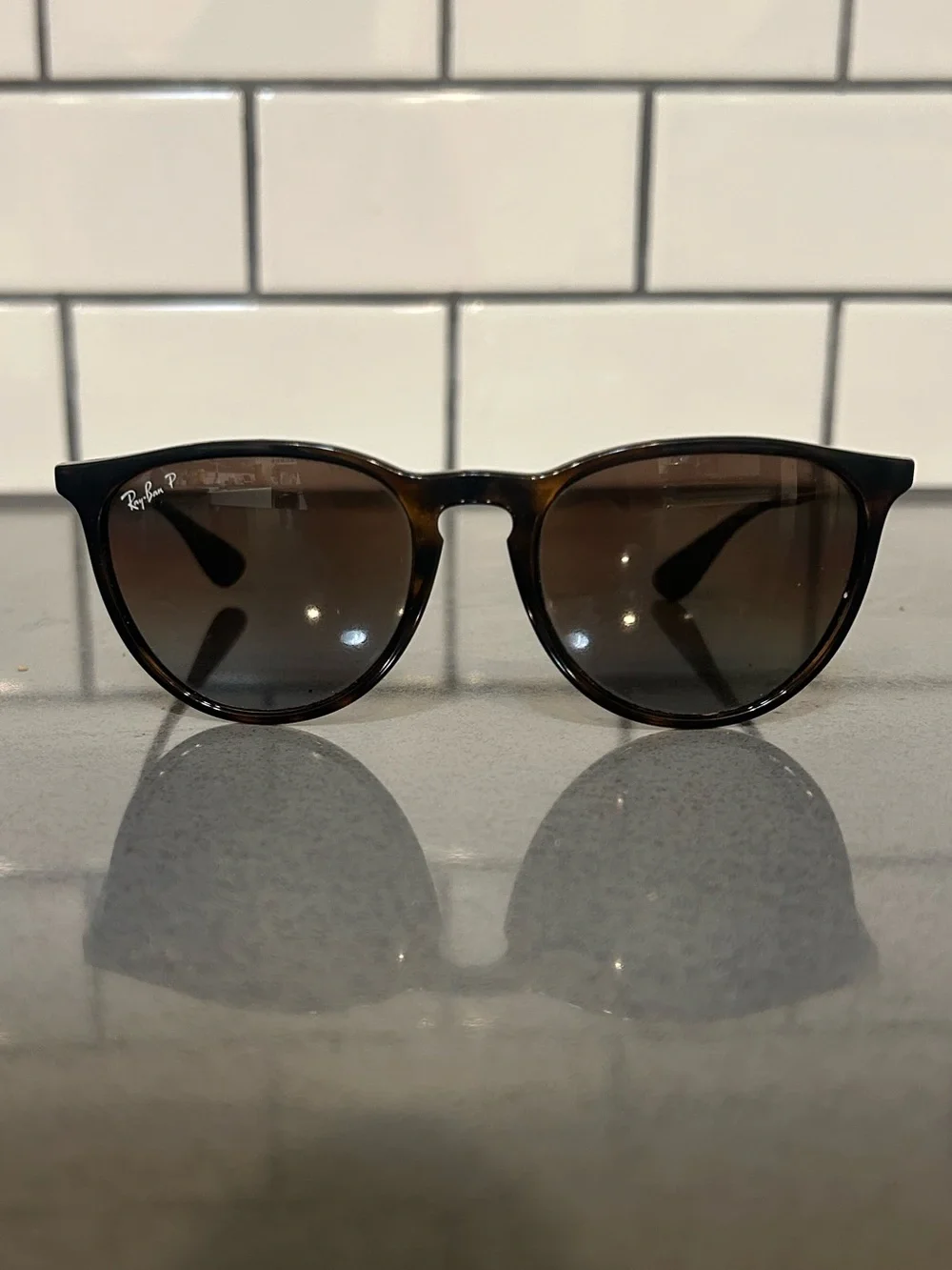 Ray-Ban Erika RB4171 Polarized Sunglasses Tortoise Brown 710/T5 54mm